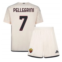 AS Roma Lorenzo Pellegrini #7 Gostujuci Dres za djecu 2023-24 Kratak Rukav (+ Kratke hlače)